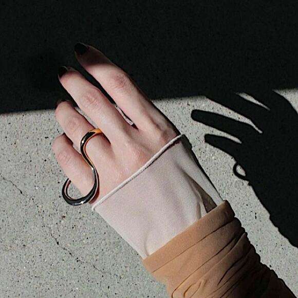 Sterling Silver Geometric Ring, Versatile, Creative, Design, Unique, Tre… - Picture 11 of 13